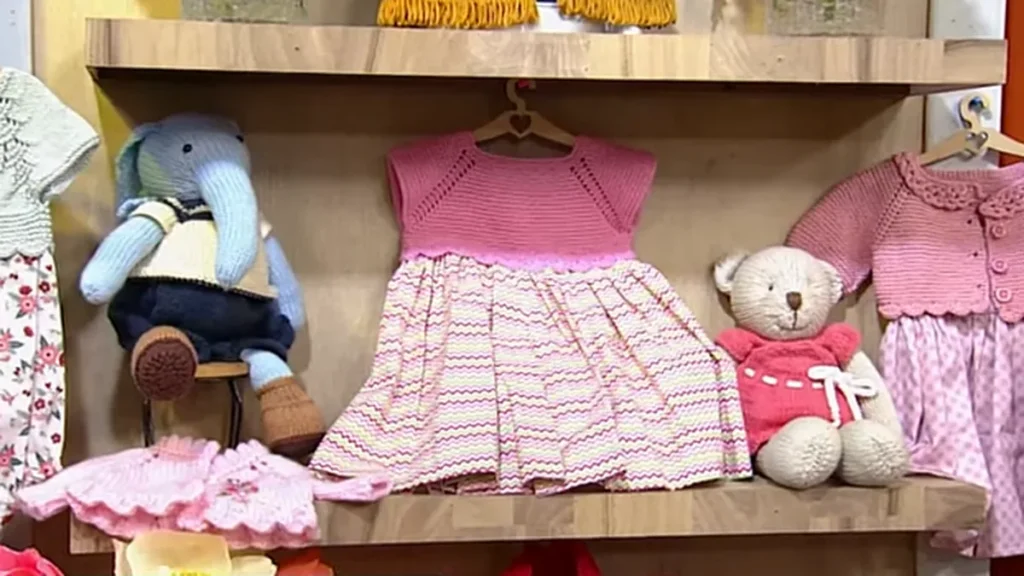 Imagem vestido infantil trico do artigo Vestido Infantil em Tricô – Faça Você Mesmo