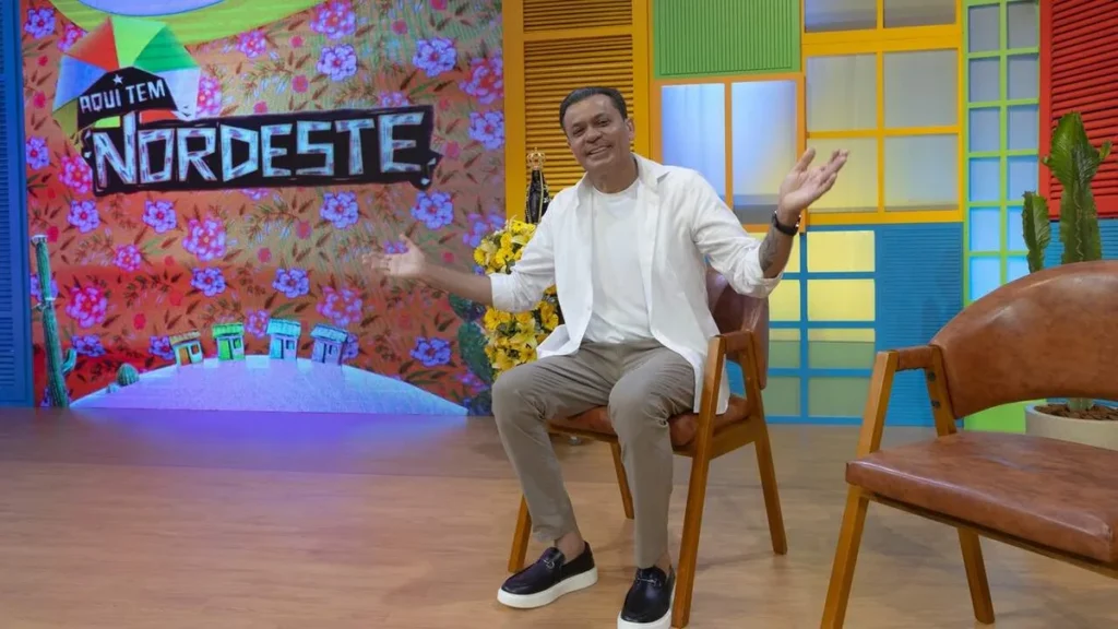 Imagem Frank Aguiar Joao Athaide TV Aparecida do artigo Padre Antonio Maria será o convidado de Frank Aguiar no "Aqui Tem Nordeste"