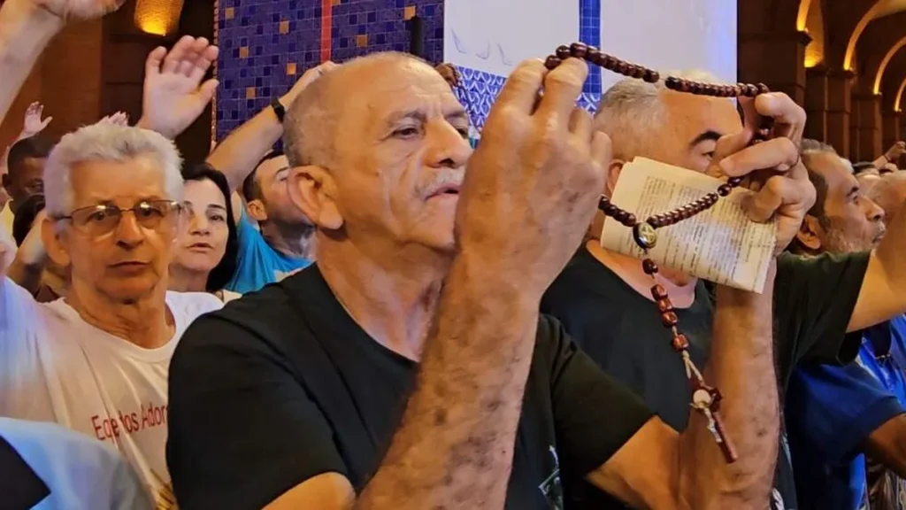 Imagem missa de envio da 17 romaria nacional do terco dos homens 16022024 08h do artigo Homens do Terço são enviados como missionários da esperança