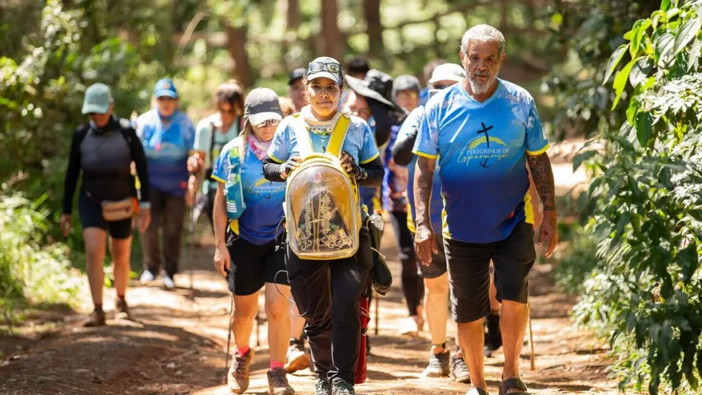 Imagem Expedicao Peregrinos da Esperanca Caminhada do artigo Caminho da Fé motiva a Peregrinos da Esperança até Aparecida
