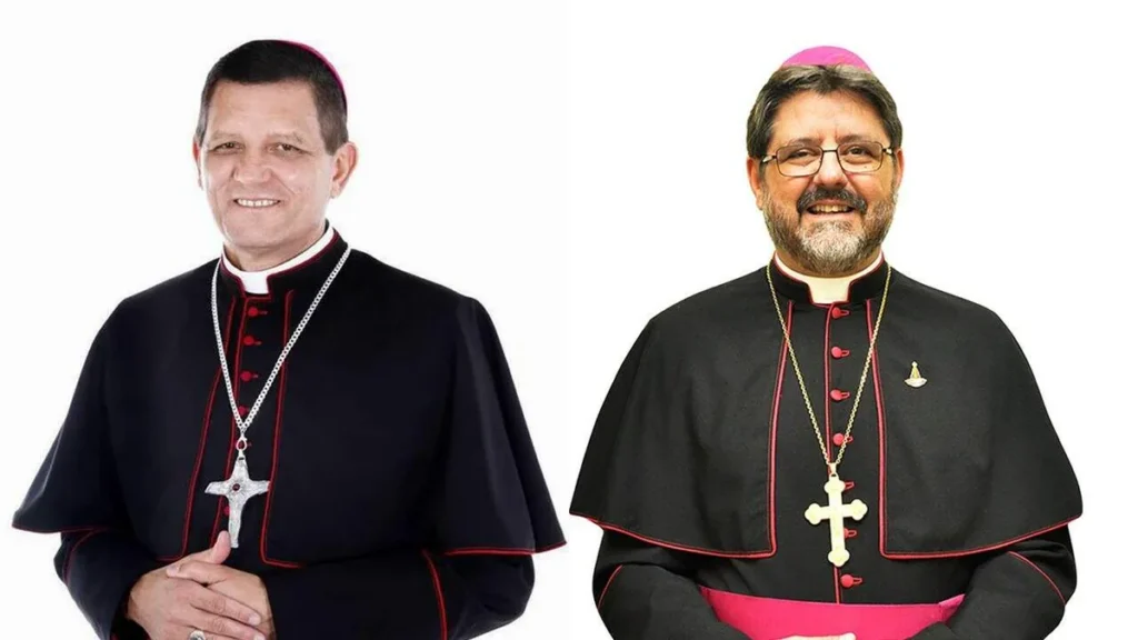 Imagem dom Jailton e Dom Luiz Ricci do artigo Mudanças no episcopado: nomeações e renúncias no Brasil