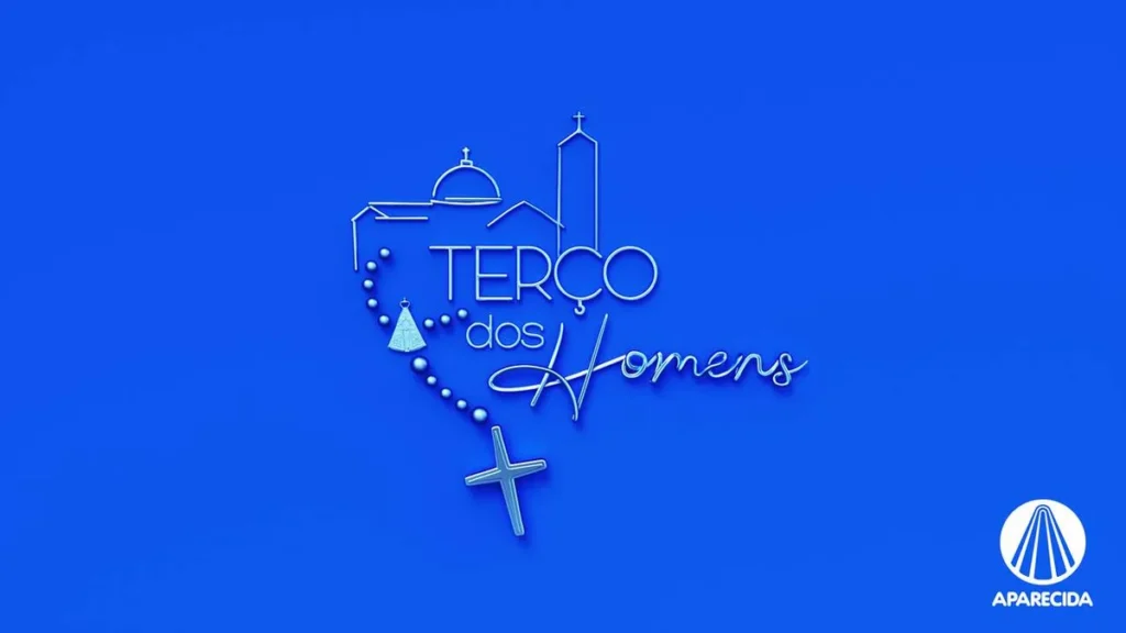 Imagem 5. Logo Terco dos Homens Reproducao Easy Resize.com do artigo TV Aparecida apresenta programação especial para a 17ª Romaria do Terço dos Homens