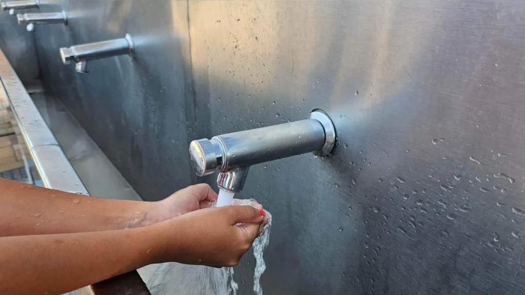 No Santuário Nacional tem pontos de água potável para os romeiros
