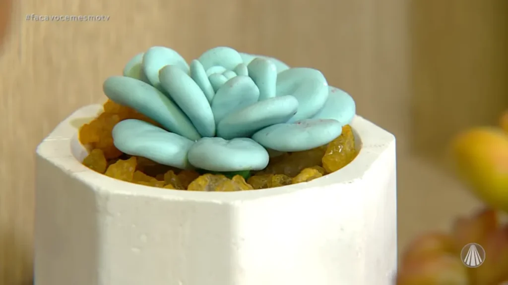 Imagem Suculenta em Biscuit do artigo Suculenta em Biscuit – Faça Você Mesmo