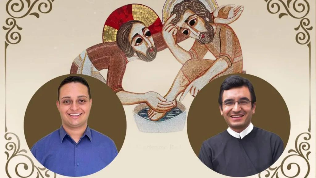 Imagem Fr. Caio e Fr. Pablo do artigo Redentoristas celebram votos perpétuos e ordenação de dois jovens