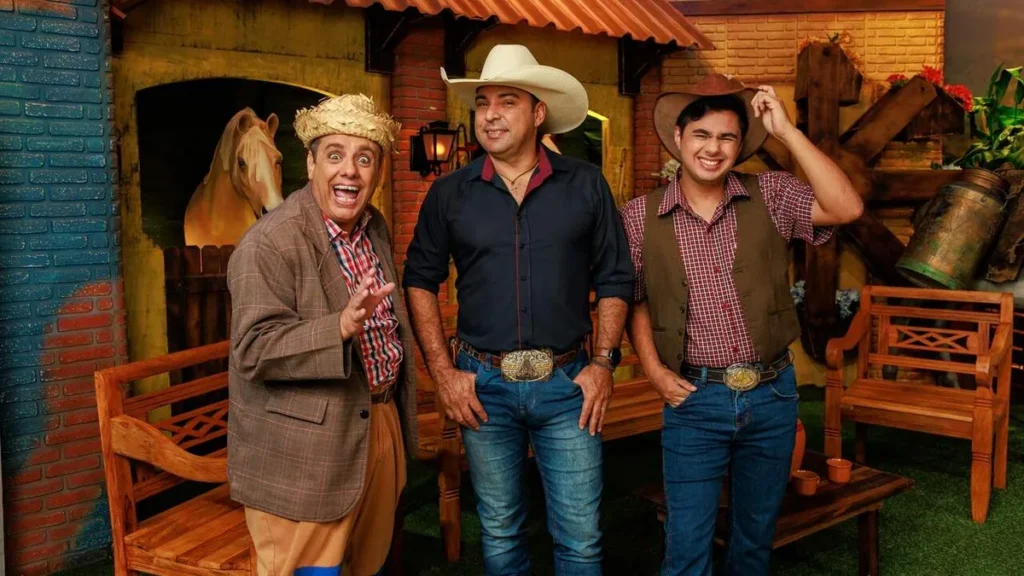 Imagem 1 trio apresentadores tdp do artigo Jayne é destaque do “Terra da Padroeira”