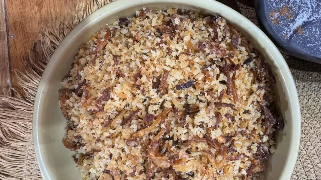 Imagem Farofa de Cebola e Vinagrete de Banana do artigo Farofa de Cebola e Vinagrete de Banana – Sabor de Vida