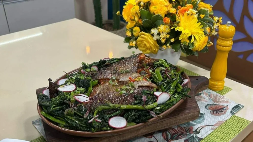 Imagem brownie de cereja do artigo Peixe Assado – Santa Receita
