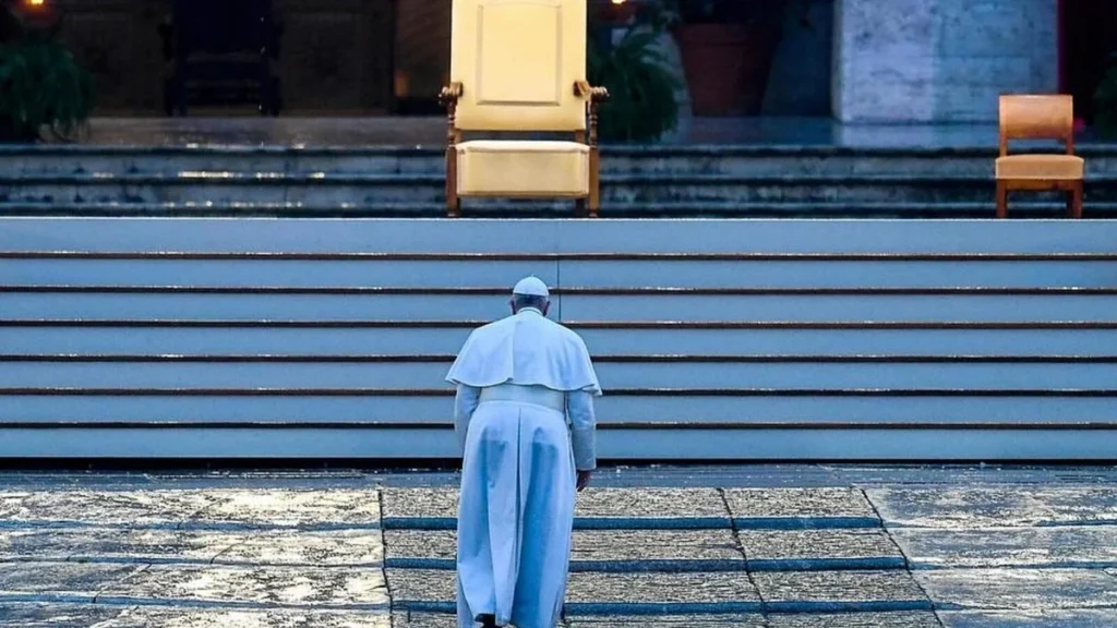 Imagem papa urbi et orbi do artigo Francisco, teus sapatos