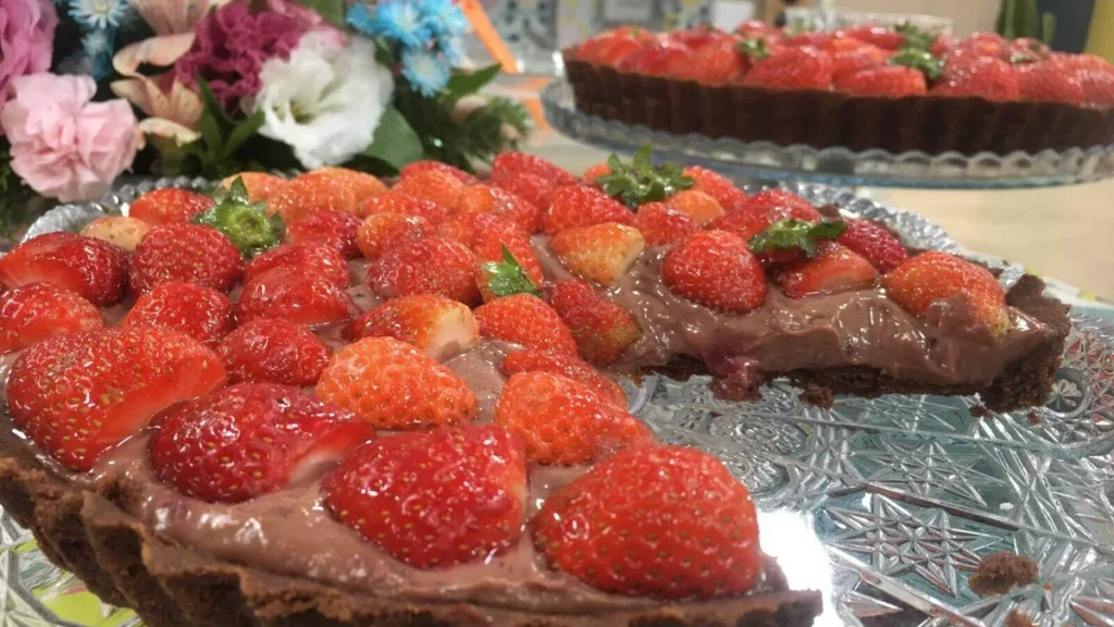 Imagem Torta de Chocolate com Morango do artigo Torta de Chocolate com Morango – Santa Receita