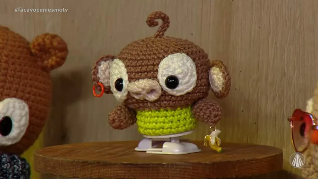 Imagem Macaco de Amigurumi do artigo Macaco de Amigurumi – Faça Você Mesmo