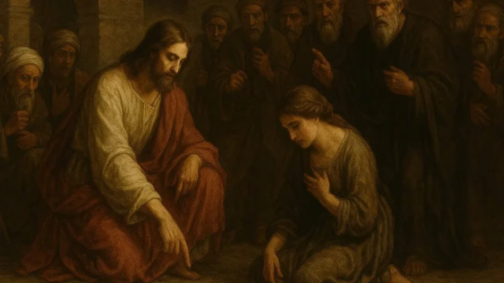 Imagem jesus e a mulher adultera do artigo O que aprendemos com a atitude de Jesus diante da mulher adúltera?