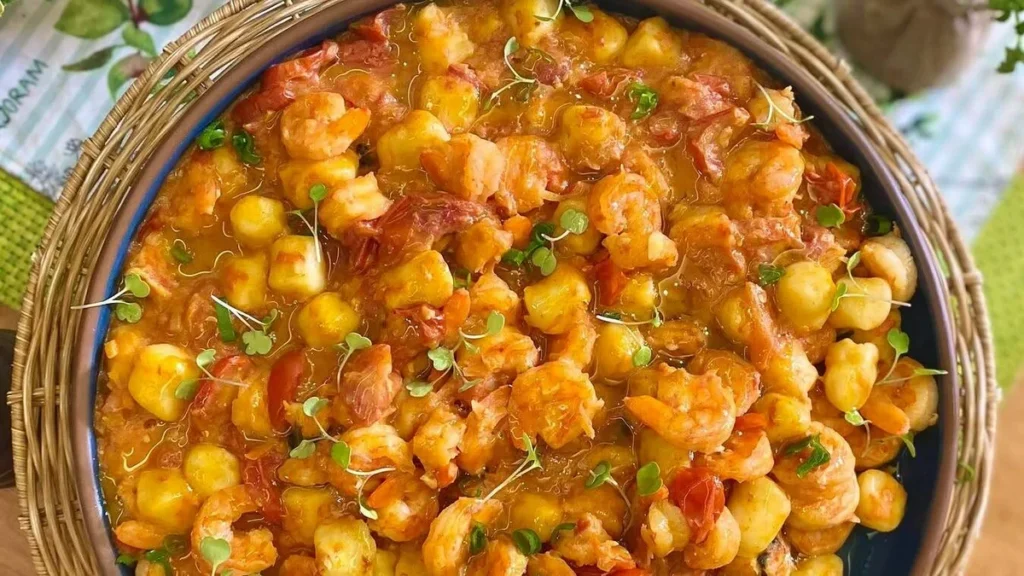 Imagem Nhoque com Molho de Camarao do artigo Nhoque com Molho de Camarão – Santa Receita