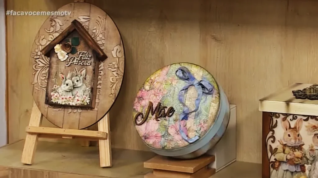 Imagem Caixa de Pascoa DIY do artigo Caixa Vintage com Papel Amassado – Faça Você Mesmo