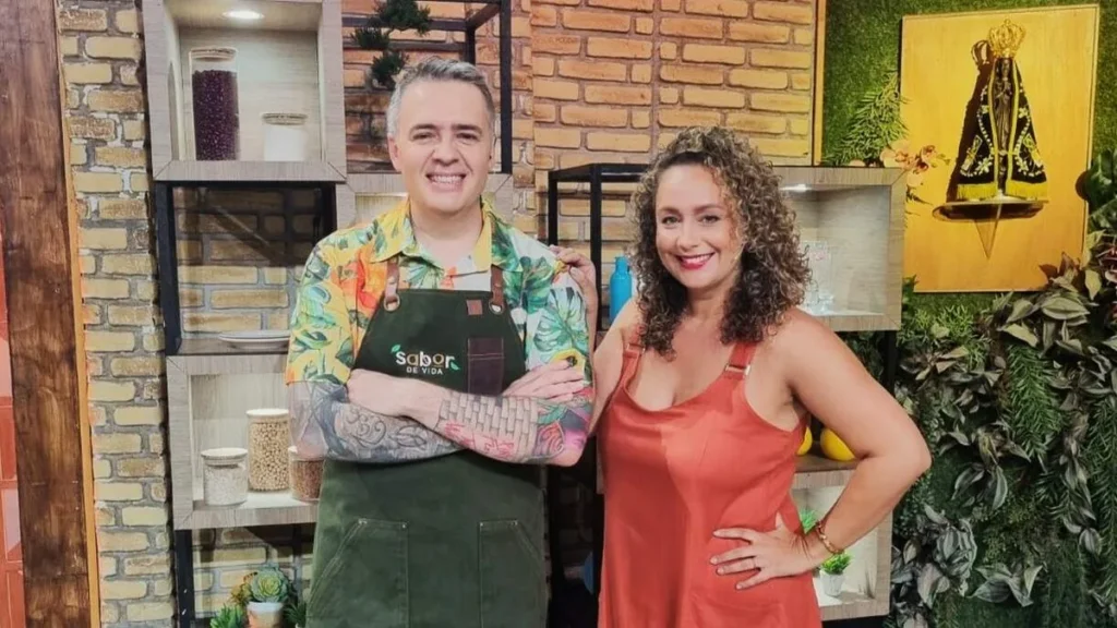 Imagem Leo e Bianca Sabor de Vida do artigo Tiramisù é o destaque do chef Léo no “Sabor de vida”