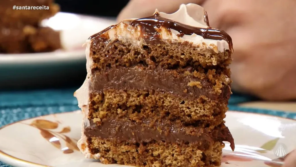Imagem Bolo de Cafe com Ganache do artigo Bolo de Café Recheado com Ganache - Santa Receita