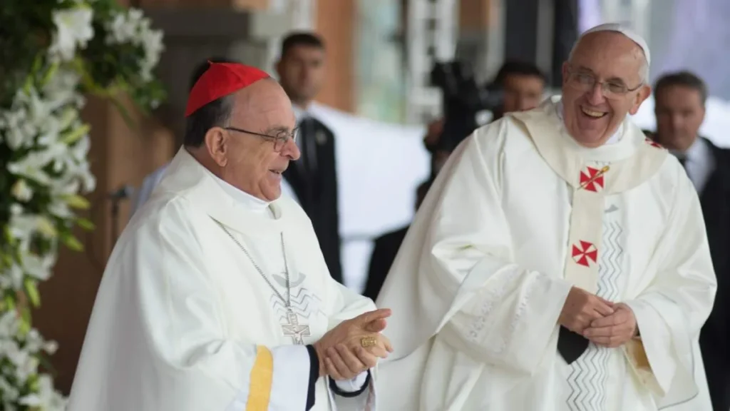 Imagem Papa Francisco e Dom Damasceno do artigo Os presbíteros amigos do Papa Francisco