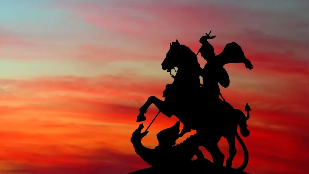 Imagem imagem de sao jorge contra a luz e no por do sol do artigo São Jorge: recorra à sua intercessão e alcance graças