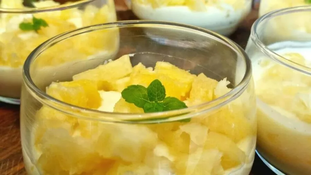 Imagem Mousse de Abacaxi do artigo Mousse de Abacaxi - Santa Receita