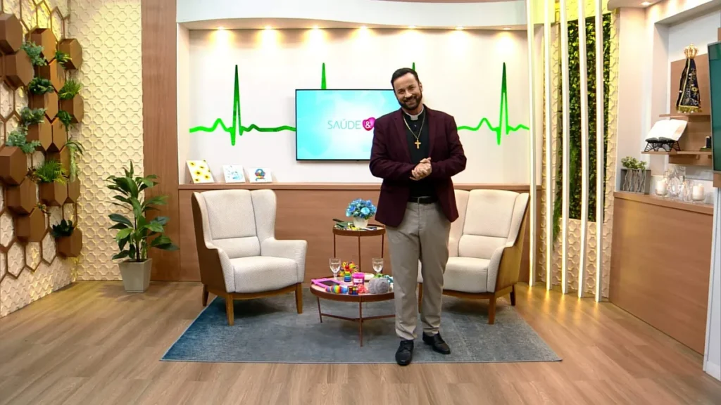 Imagem SFE 0504 Reproducao TV Aparecida 1 do artigo "Saúde e Fé" aborda a conscientização sobre o autismo