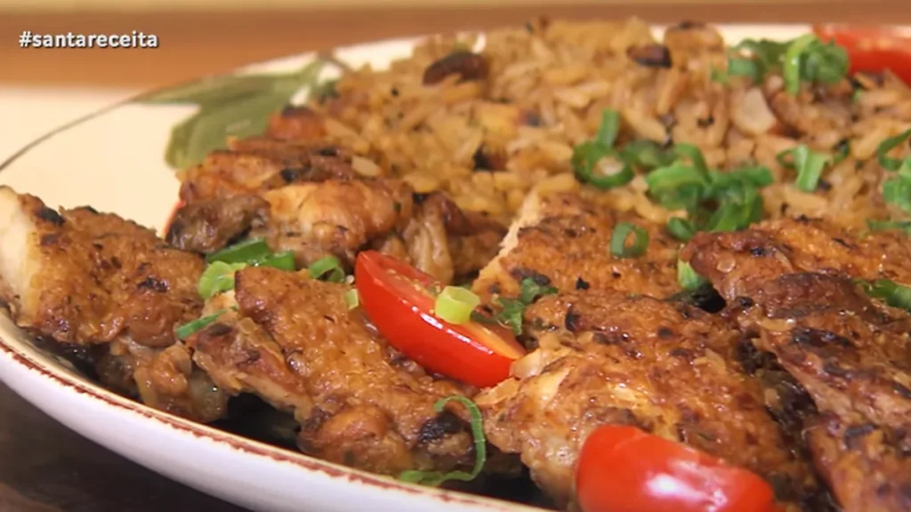 Imagem Sobrecoxa Grelhada com Arroz Cremoso do artigo Sobrecoxa Grelhada com Arroz Cremoso – Santa Receita
