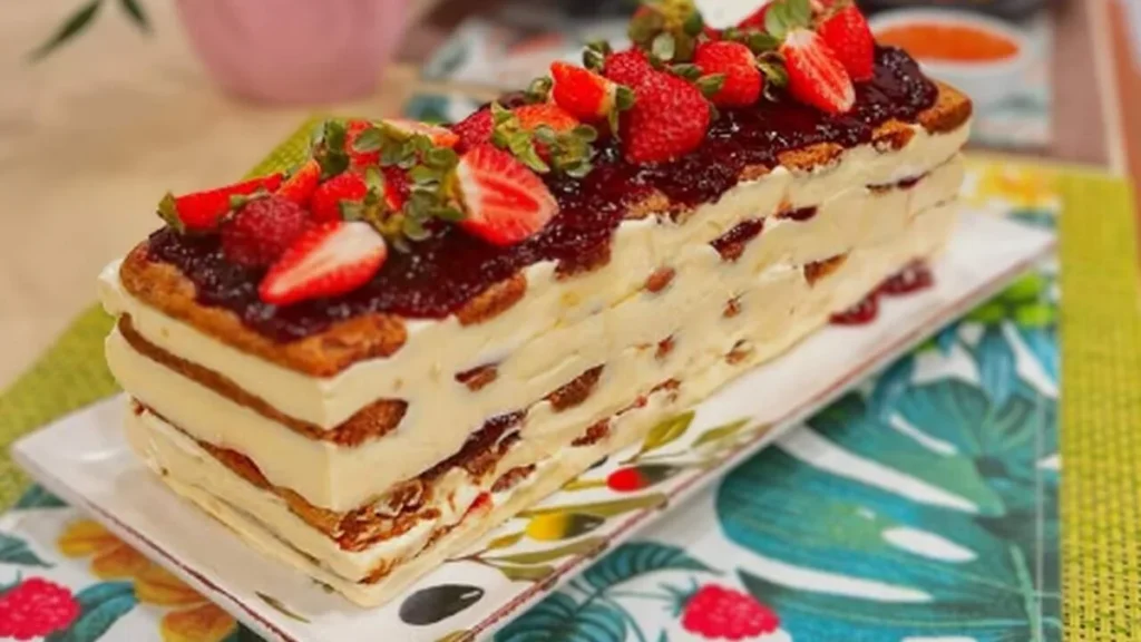 Imagem Tiramisu de Morango Sabor de Vida do artigo Tiramisú de Morango – Santa Receita