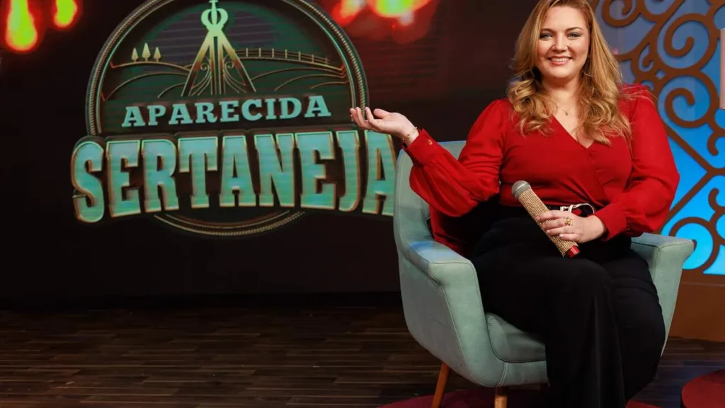 Imagem Mariangela Zan TV Aparecida APS do artigo Banda Dallas Country se apresenta no "Aparecida Sertaneja"