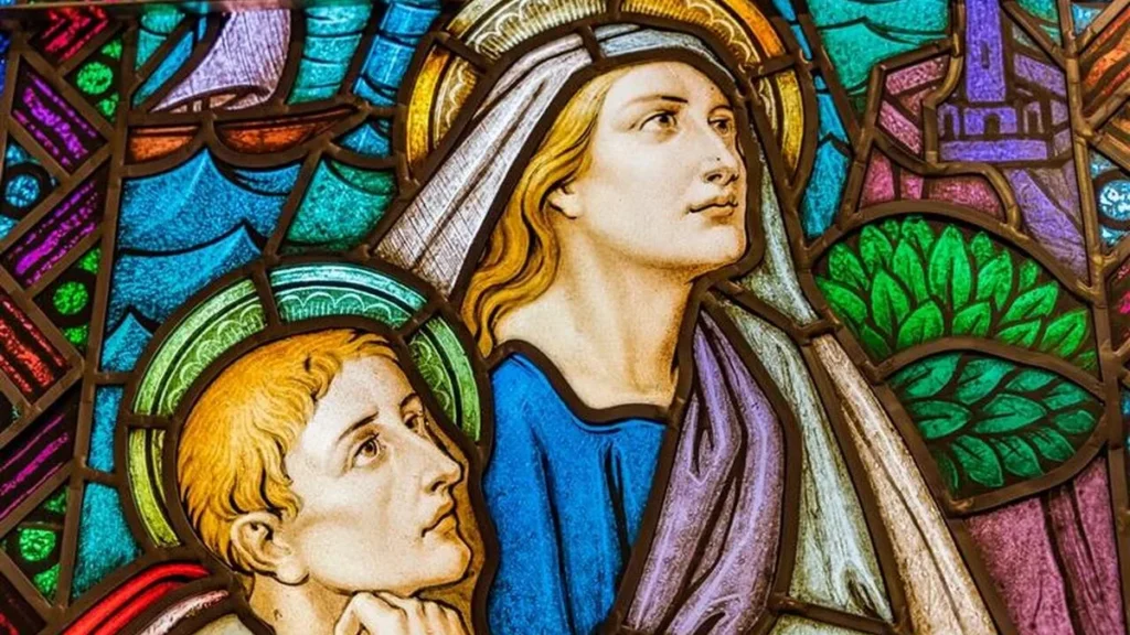 Imagem Santa Monica e Santo Agostinho do artigo O legado materno de Santa Mônica na vida de Agostinho