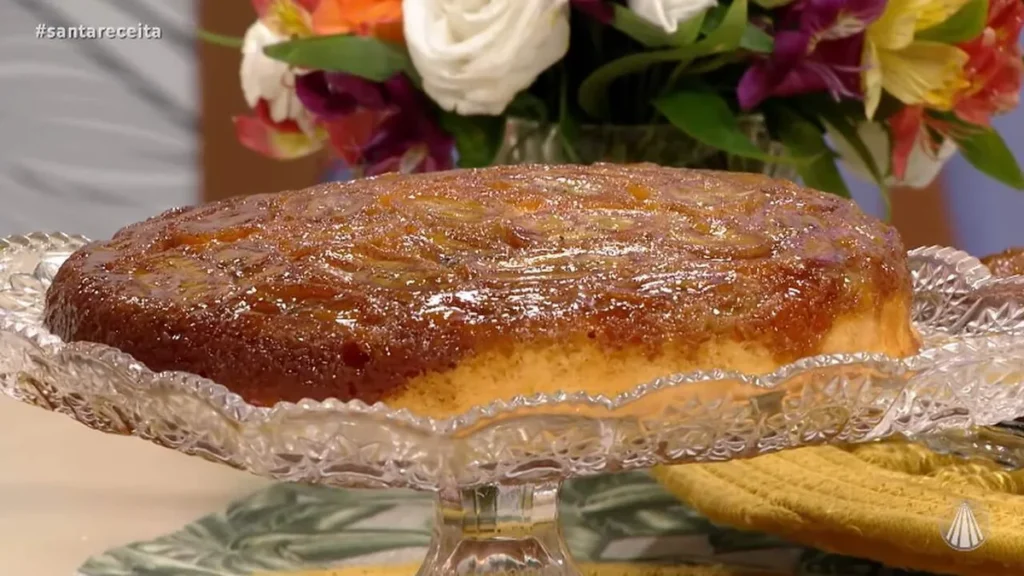 Imagem Bolo de Banana Camarelizada do artigo Bolo de Banana Caramelizada - Santa Receita