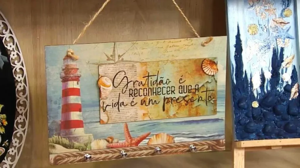 Imagem Porta chaveMar FVM do artigo Porta-chave "Mar" em decoupage - Faça Você Mesmo