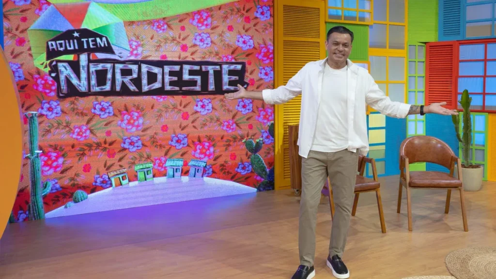 Imagem Frank Aguiar ATN Joao Athaide TV Aparecida do artigo Tatau, ex-vocalista do Araketu, é o convidado de Frank Aguiar na TV Aparecida