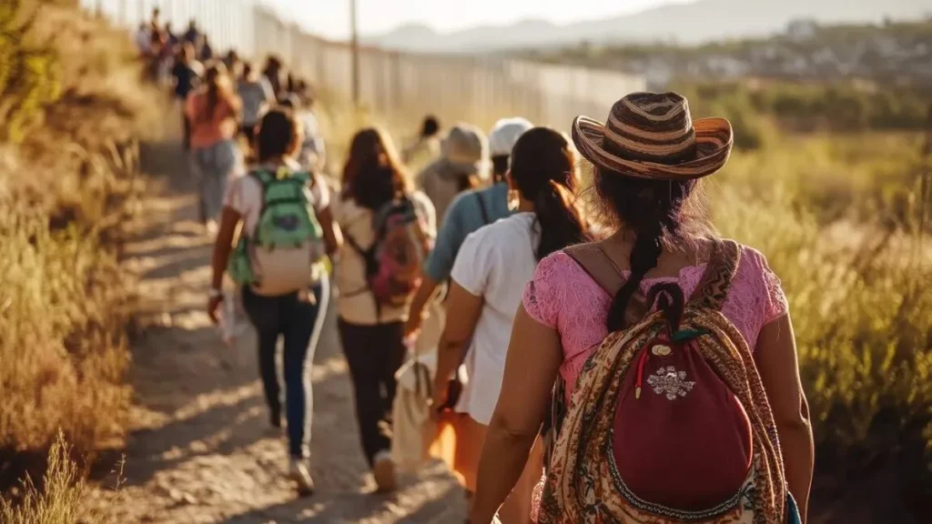 Imagem pessoas migrando do artigo Migrações humanas: a formação das civilizações e os desafios atuais