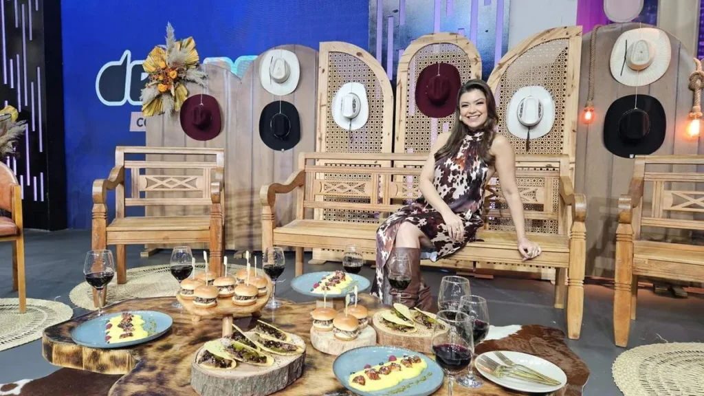 Imagem de papo com amanda francozo 21.6 2 do artigo Amanda Françozo recebe famosos em sua festa junina no palco da TV Aparecida