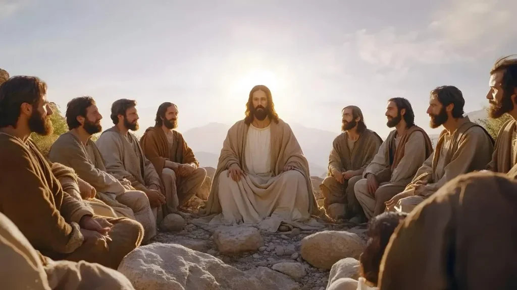Imagem Jesus e os discipulos do artigo Reflexão Semanal: quem é Jesus para nós?