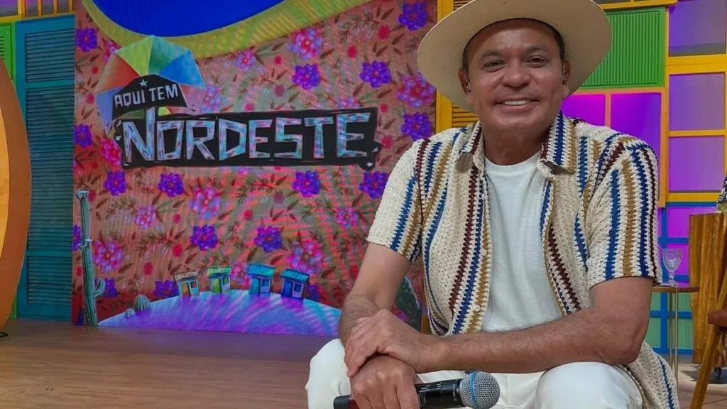 Imagem Frank Aguiar ATN do artigo Frank Aguiar recebe Beto Barbosa no "Aqui Tem Nordeste"