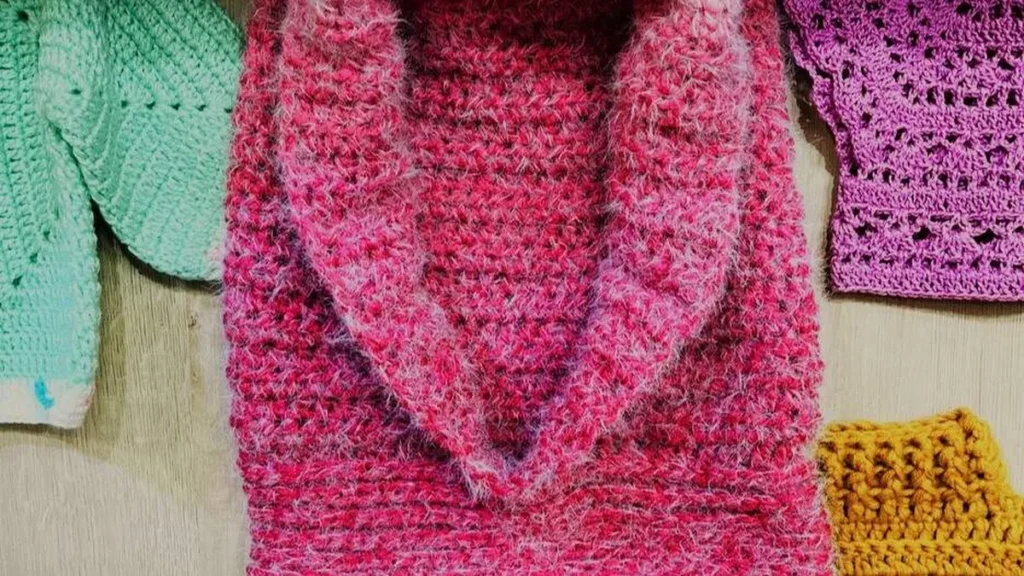 Imagem Gola Capuz Croche FVM do artigo Gola capuz em crochê (Fio Marfim) - Faça Você Mesmo