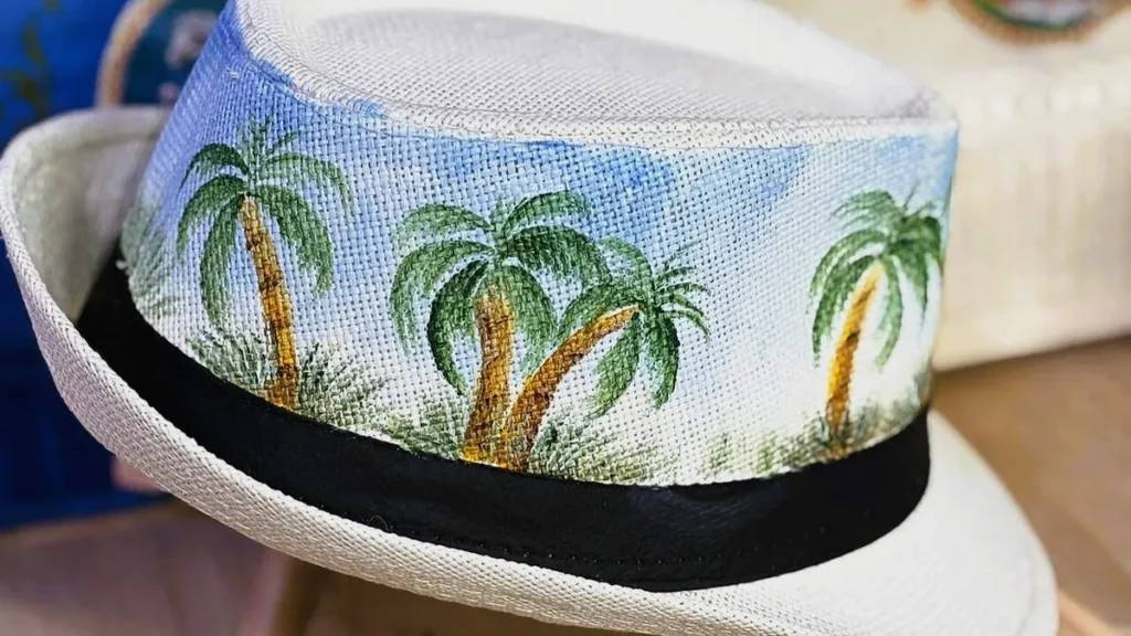Imagem Chapeu Pintado FVM do artigo Pintura decorativa no chapéu - Faça Você Mesmo
