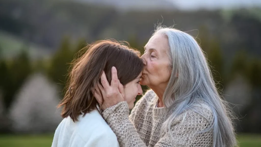 Imagem vo beijando a testa da neta do artigo Benzer e abençoar: são a mesma coisa?