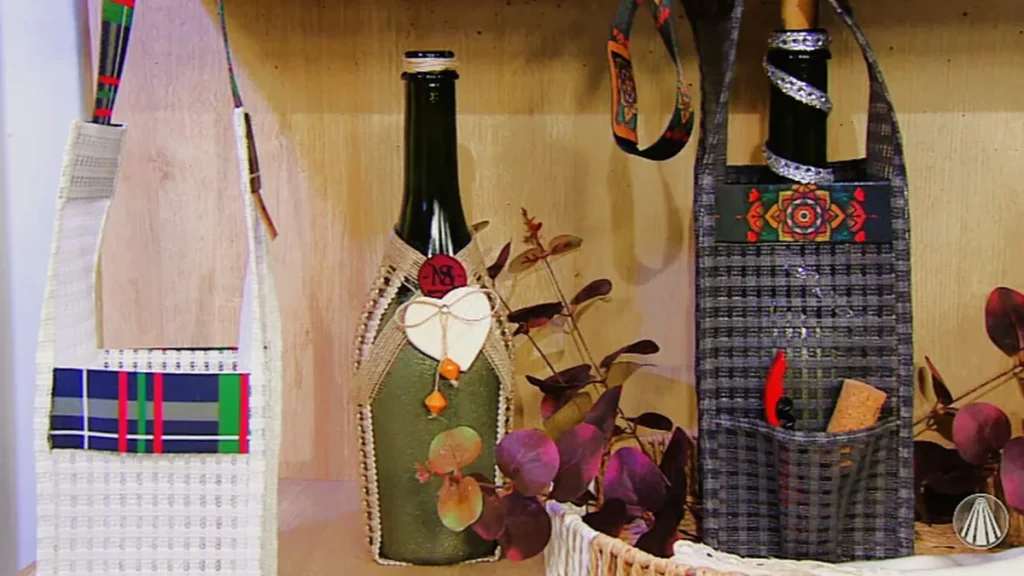Imagem Porta vinho FVM do artigo Porta-vinho em Costura Criativa - Faça Você Mesmo
