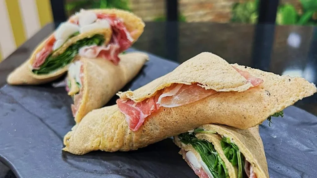 Imagem wrap com queijo sabor de vida do artigo Wrapp Caseiro com Presunto Parma – Sabor de Vida