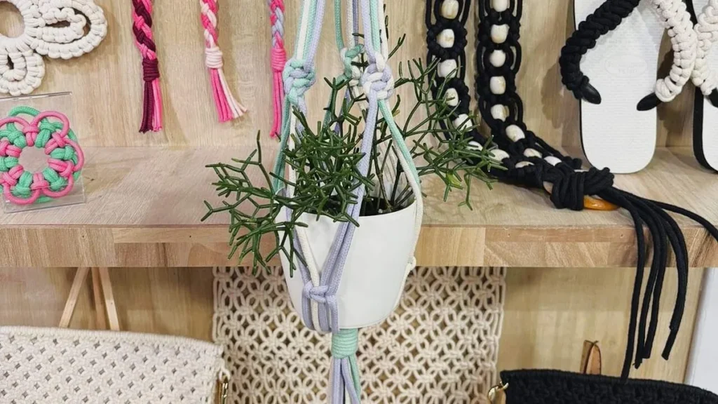 Imagem suporte para plantas em macrame faca voce mesmo do artigo Suporte para Plantas em Macramê - Faça Você Mesmo