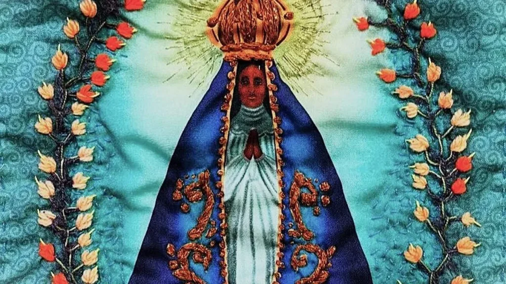 Imagem bordado livre faca voce mesmo do artigo Bordado Livre de Nossa Senhora Aparecida - Faça Você Mesmo