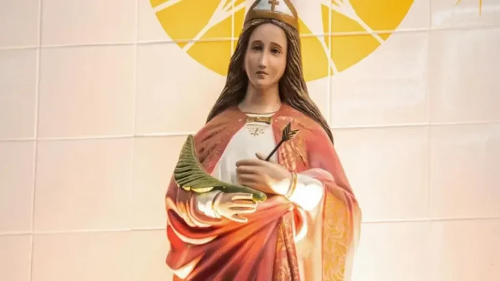 Imagem de Santa Filomena no Santuário em Sorocaba