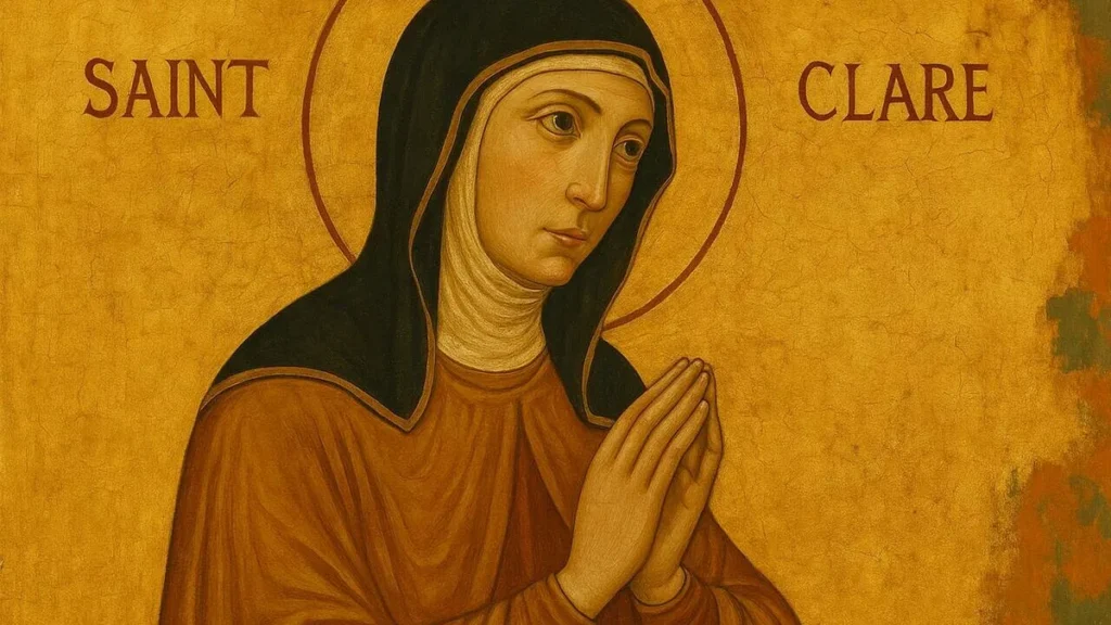 Imagem Santa Clara de Assis do artigo Você sabe como foi a conversão de Santa Clara de Assis?