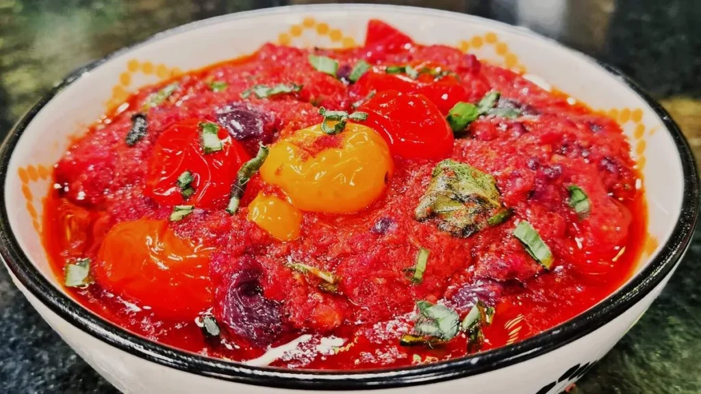 Imagem molho de tomate cereja sabor de vida do artigo Polpetone Recheado com Molho de Tomate Cereja - Sabor de Vida