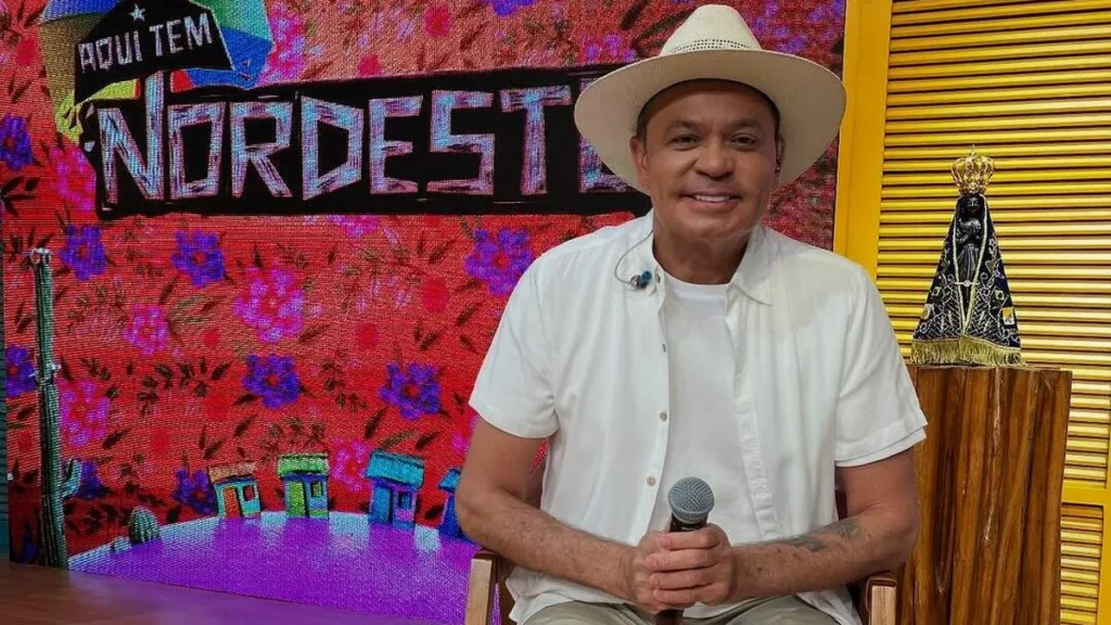 Imagem 1. Frank Aguiar Producao TV Aparecida do artigo Frank Aguiar recebe a rainha do forró, Anastácia, no Aqui Tem Nordeste