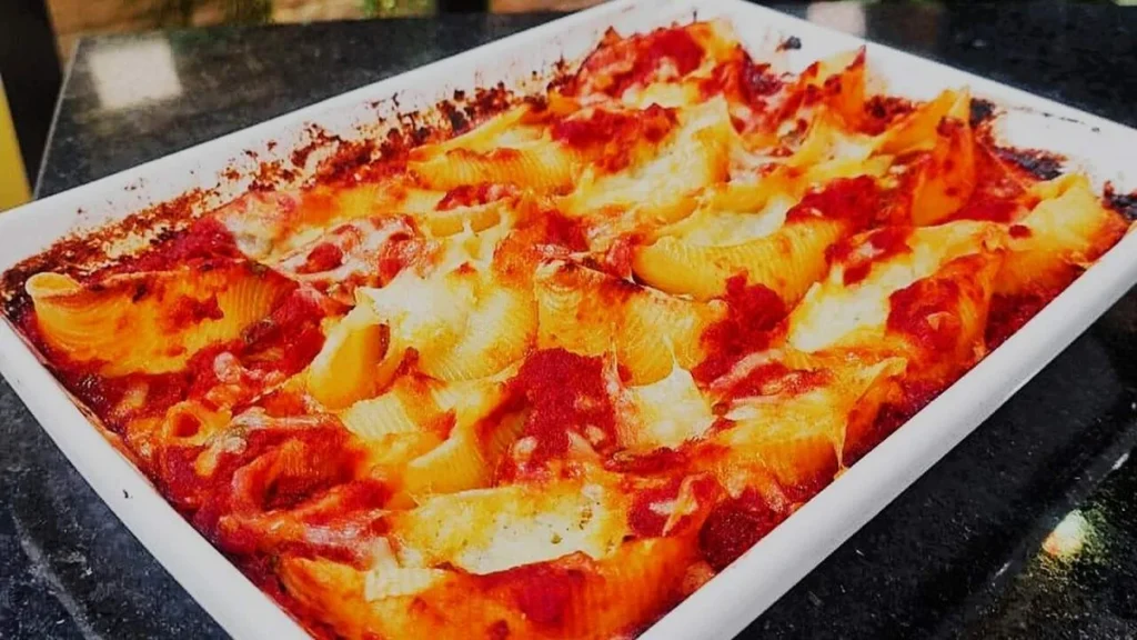 Imagem Conchiglione com Queijo sabor de vida do artigo Conchiglione com Queijo e Molho de Tomate Caseiro - Sabor de Vida