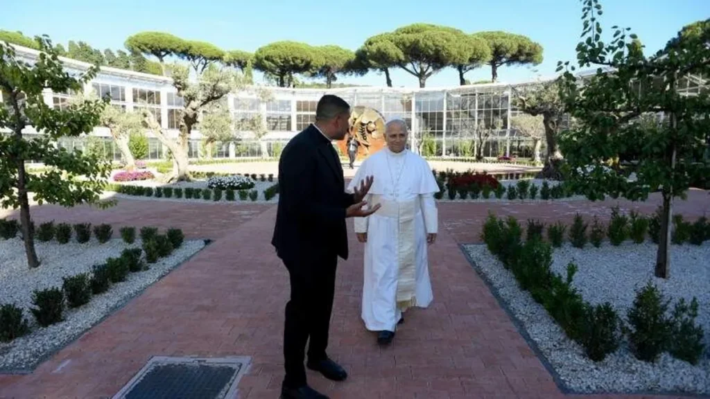 Imagem papa na inauguracao do borgo laudato si do artigo Papa inaugura Borgo Laudato si': espaço de formação e cuidado da criação