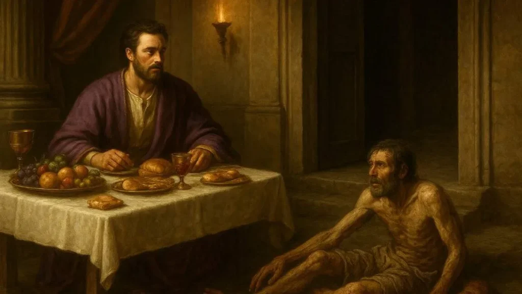 Imagem O rico e o lazaro do artigo Reflexão Semanal: o Evangelho de Lázaro e o rico