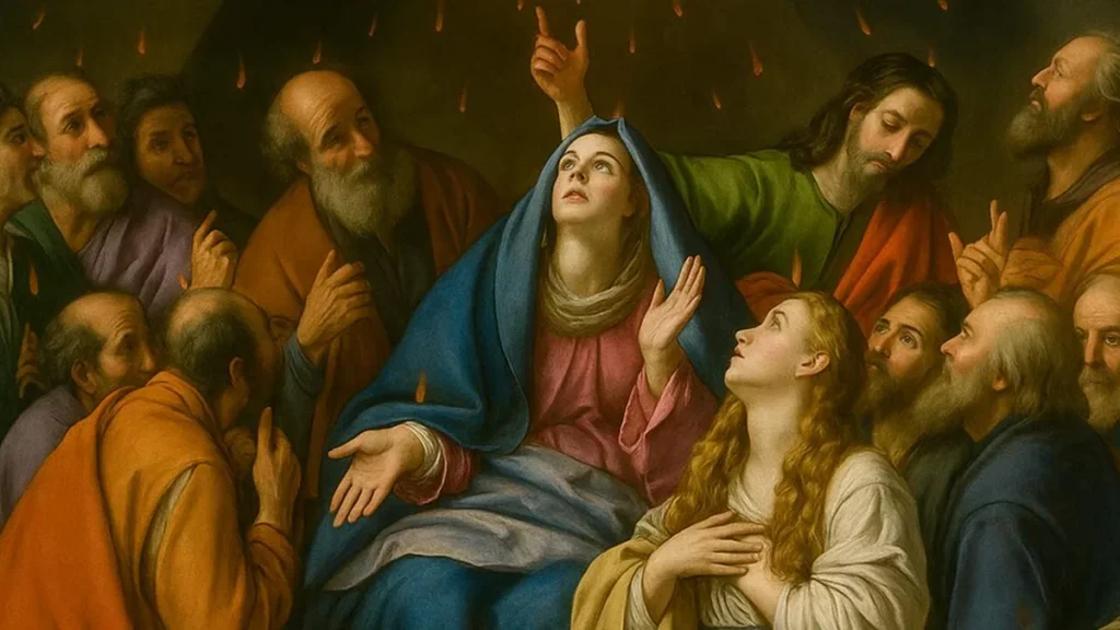 Imagem Nossa Senhora de Pentecostes do artigo Nossa Senhora de Pentecostes e as inspirações do Espírito Santo
